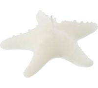 Manahee Design | Cierge Étoile de Mer en Cire Blanche | 13 x 13 x 4,5 cm | 2 Heures