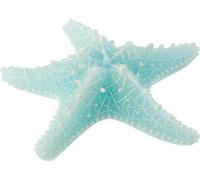 Manahee Design | Cierge Étoile de Mer en Cire Bleue | 20,5 x 20,5 x 6,5 cm | 3 Heures