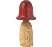 Manahee Design | Cloche Champignon Bois Rouge/Naturel Extra Large | 70 cm H | 35 cm L | 35 cm P