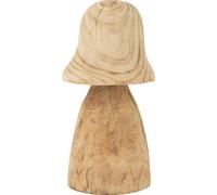 Manahee Design | Cloche Champignon en Bois Naturel | 32 cm x 15 cm x 15 cm