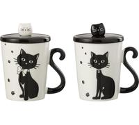 Manahee Design | Coffret 2 Pièces Porcelaine Blanche | 11 cm x 11 cm x 8,5 cm | 350 ml