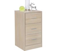 Manahee Design | Commode de nuit FOGGIA bois sonoma | Design moderne | 37,5 x 68 x 35 cm