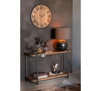 Manahee Design | Console Spar Bois Naturel Noir | 120 x 35 x 75 cm | Charge 35 kg