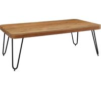 Manahee Design | Couchtisch BAGLI | Bois massif Acacia brun | 115 cm x 40 cm x 60 cm