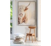 Manahee Design | Coussin Rectangulaire en Coton Crème avec Pompons | 60 x 40 x 12 cm