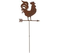 Manahee Design | Décoration Jardin Girouette | Fer | Rouille | 120 cm x 49 cm x 0,5 cm