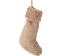 Manahee Design | Décoration suspendue chaussette en coton/lin/polyester beige | 28x5x50 cm
