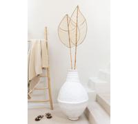 Manahee Design | Échelle 6 Marches en Bois de Teck Naturel | Hauteur 185 cm | Largeur 12 cm | Longueur 81 cm