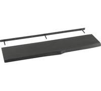 Manahee Design | Étagère murale en bois de manguier noir | 115 x 27 x 4 cm | Charge 9 kg