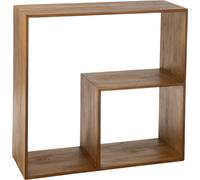 Manahee Design | Étagère murale Kubus 2 cases | Bois brun | 106x100x40 cm