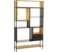 Manahee Design | Étagère Murale Tina Large | Métal Noir | H 185 x L 110 x P 30 cm