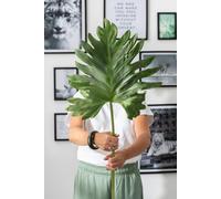 Manahee Design | Feuille en plastique Vert foncé | 106 cm x 43 cm x 2 cm | Plastique