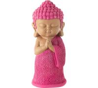 Manahee Design | Figurine Moine Prière Résine Multicolore | 32,5 cm x 13,5 cm x 13,5 cm