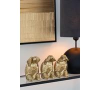 Manahee Design | Figurines Tortue Résine Or | 14 cm x 11,5 cm x 9,5 cm