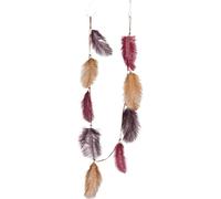 Manahee Design | Guirlande Plume Orange/Rouge | Plumes naturelles | 18x9 cm