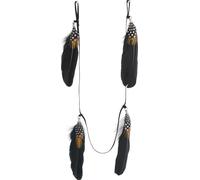 Manahee Design | Guirlande Plumes Marron/Noir | Plumes | 15 cm x 6 cm x 0,5 cm