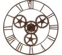 Manahee Design | Horloge chiffres romains métal rouille | 60x60x4,5 cm
