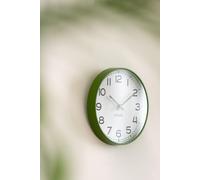 Manahee Design | Horloge Mural Rond en Plastique Vert/Blanc/Noir | 40x40 cm | Lot de 3