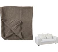 Manahee Design | Housse de canapé en textile marron | 217x104x70 cm