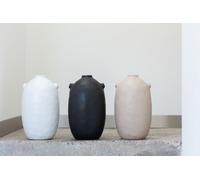 Manahee Design | Keramik noir | 28 cm x 17 cm x 17 cm | Pot Renaissance céramique noire