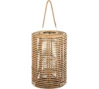 Manahee Design | Lanterne Longue Ronde en Rotin Naturel | Naturel | 34x12.5x50 cm