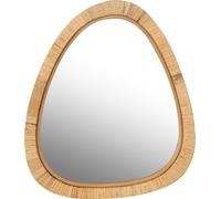 Manahee Design | Miroir en rotin naturel | Naturel | 54 x 46,5 x 2,5 cm