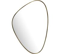 Manahee Design | Miroir Mural Asymétrique | Cadre Métal Doré | 46x70 cm