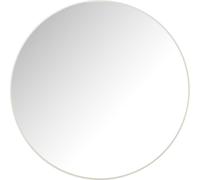 Manahee Design | Miroir Rond Verre/Metal Blanc Large | 3 cm x 90 cm x 90 cm