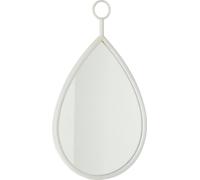 Manahee Design | Miroir Suspendu Drop Verre/MDF Blanc | 53,5 cm x 30,5 cm x 2 cm