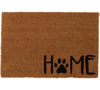 Manahee Design | Paillasson Home en fibre de coco naturelle et caoutchouc | Naturel Noir | 60x40x2 cm
