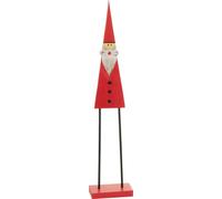 Manahee Design | Père Noël en Bois Rouge | 92 cm x 21 cm x 9 cm | Petit