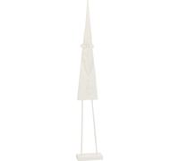 Manahee Design | Père Noël sur pied en bois blanc | 152 cm x 24 cm x 11 cm | 1,35 kg