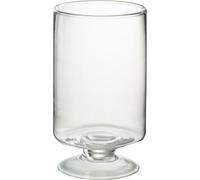 Manahee Design | Photophore sur Pied Verre Transparent Rond Small | 25 cm x 16 cm x 16 cm