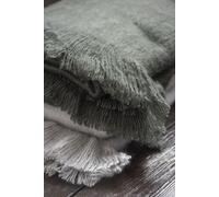Manahee Design | Plaid en polyresine gris anthracite | Hauteur 2 cm | 180 x 130 cm