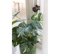 Manahee Design | Plante Monstera artificielle en plastique vert | 43 cm x 12,5 cm x 11,5 cm