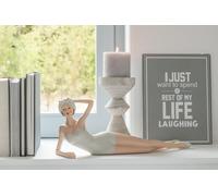 Manahee Design | Plaque Life/Vie Métal Gris/Blanc | 35 x 26,5 x 0,3 cm