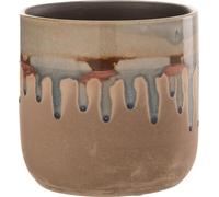 Manahee Design | Pot de fleurs en céramique beige 15x15x15 cm | Terres cuites | Beige