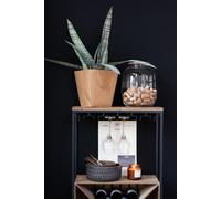 Manahee Design | Pot décoratif Verre Bouchon liège Transparent Small | 24 x 24 x 31 cm