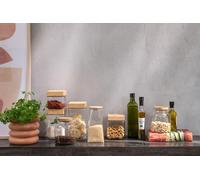 Manahee Design | Pot en Verre Transparent | Dimensions 11,5 x 10,5 x 10,5 cm | Contenance 780 ml