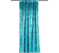 Manahee Design | Rideau réversible paillettes bleu/violet | Coton, lin, polyester | 125x250 cm