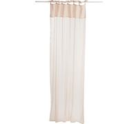 Manahee Design | Rideau voile coton lin rose clair | 290 cm x 140 cm x 0,2 cm