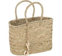 Manahee Design | Sac de plage jute naturel grand modèle | Riet | 51 x 25 x 46 cm