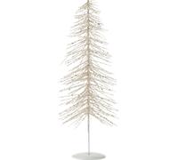 Manahee Design | Sapin décoratif paillettes métal/plastique blanc/argent | 45 cm x 14 cm x 14 cm
