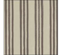 Manahee Design | Serviettes en papier rayées taupe et brun | 16 x 16 cm | Lot de 20