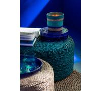 Manahee Design | Set de Deux Boîtes en Métal Bleu | Dimensions 24x24x6 cm | Poids 0,9 kg