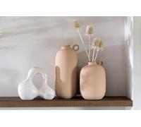 Manahee Design | Statue abstraite Olina en céramique crème | 25,5 x 9 x 22,5 cm | Élégante décoration d’intérieur