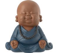 Manahee Design | Statue de Moine Zen en Résine Multicolore | 19,5x20x16,5 cm