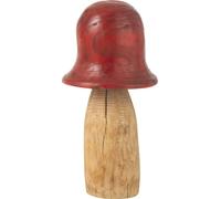 Manahee Design | Stolp Champignon Bois Rouge/Naturel | 60 cm x 32 cm x 32 cm