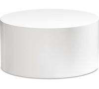 Manahee Design | Table basse MONOBLOC 60x60x30 cm Blanc laqué | Design rond