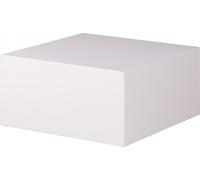 Manahee Design | Table basse MONOBLOC | MDF blanc laqué brillant | 60 x 60 x 30 cm